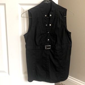 Black sleeveless Express top size small